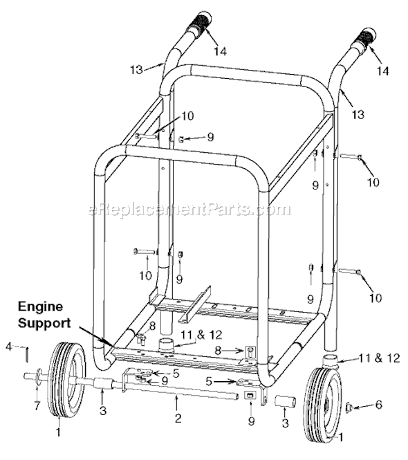 Page A Diagram and Parts List for GA200 Type 1 Porter Cable Generator